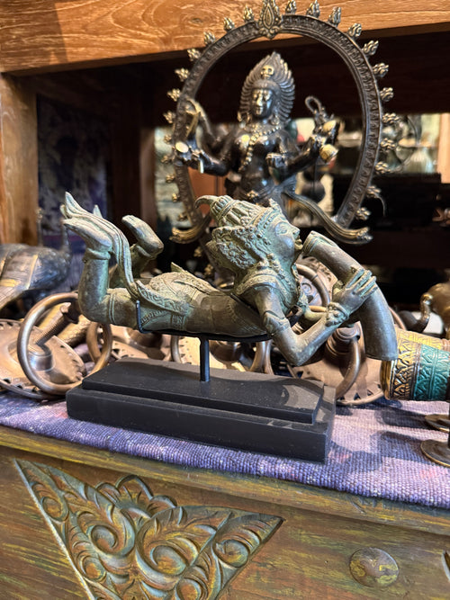 Shiva Neelkantha Bronze Statue, Indonesian Statue, Home Decor